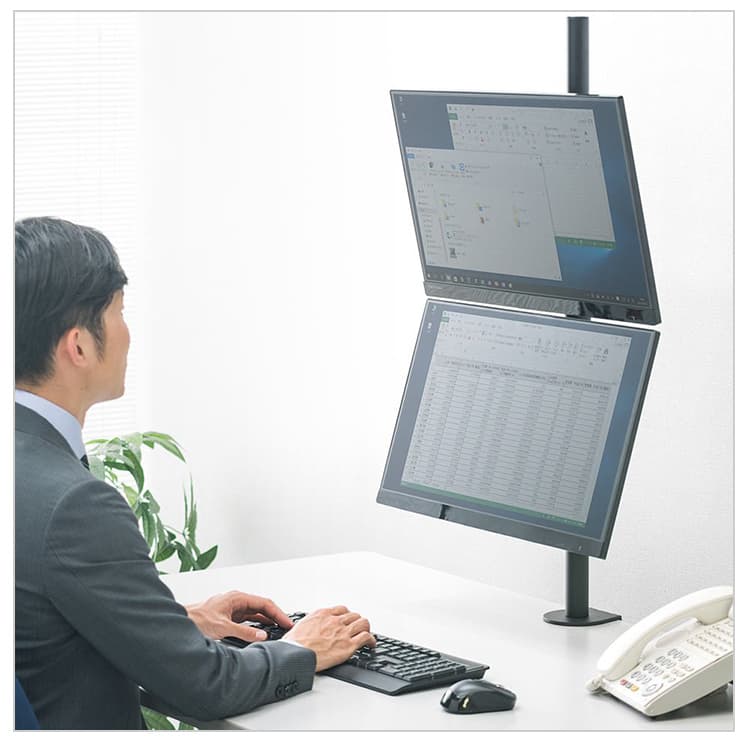 モニターアーム デスク取付式 多機能アーム モニター固定器具