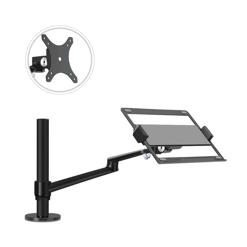 モニターアームデスク 多機能型ノートパソコン用昇降式回転台座